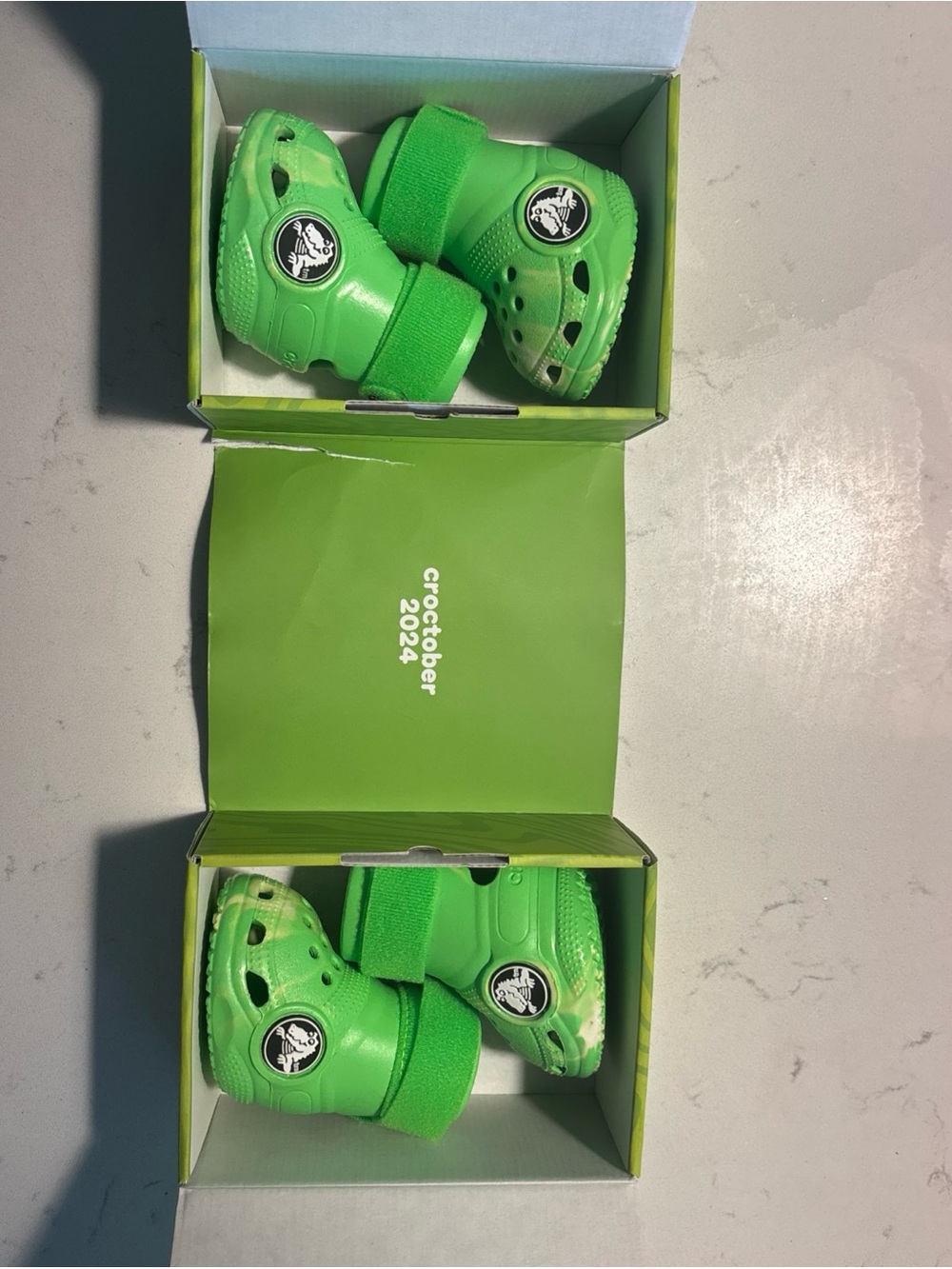 BARK CROCS Dog Limited Edition BARK Boots Green Slime MEDIUM Croctober 2024 New